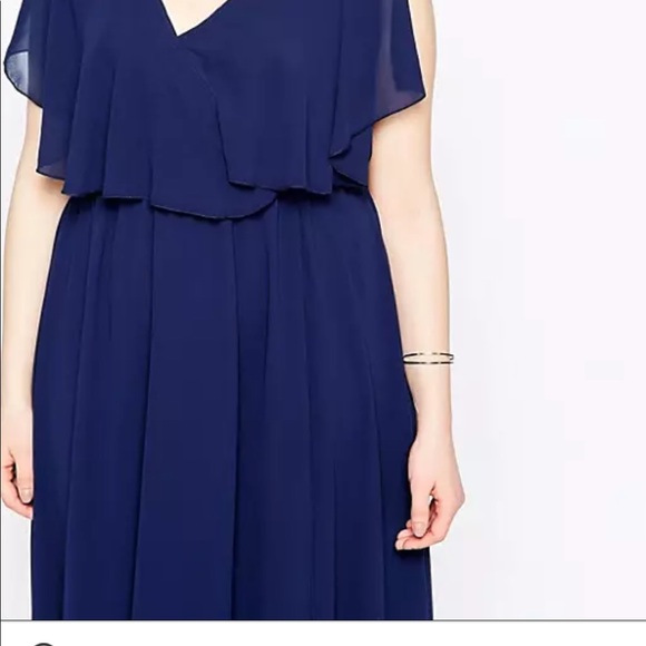 Boohoo Plus Size Double Layer Dress
